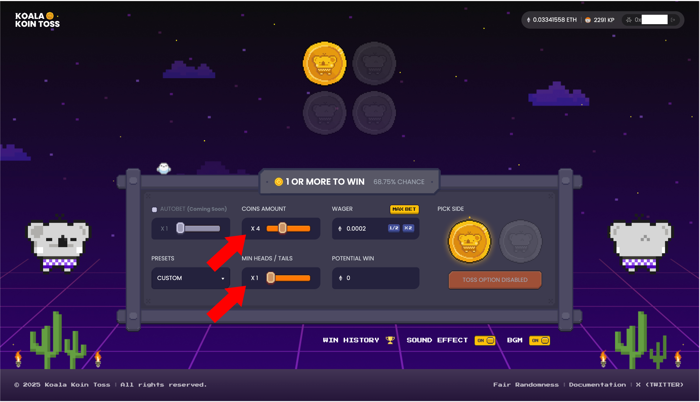 Koala Koin Toss Gameplay Step 5