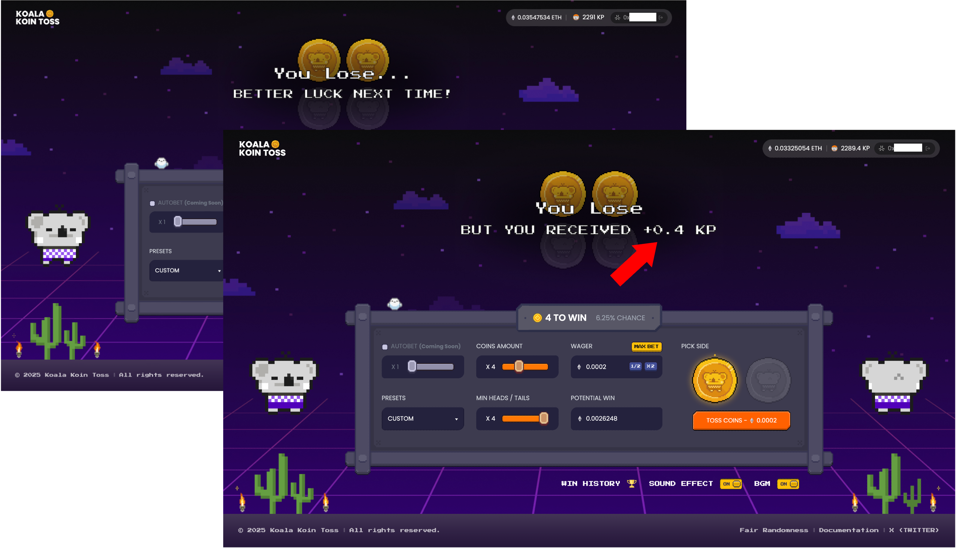 Koala Koin Toss Gameplay Step 6