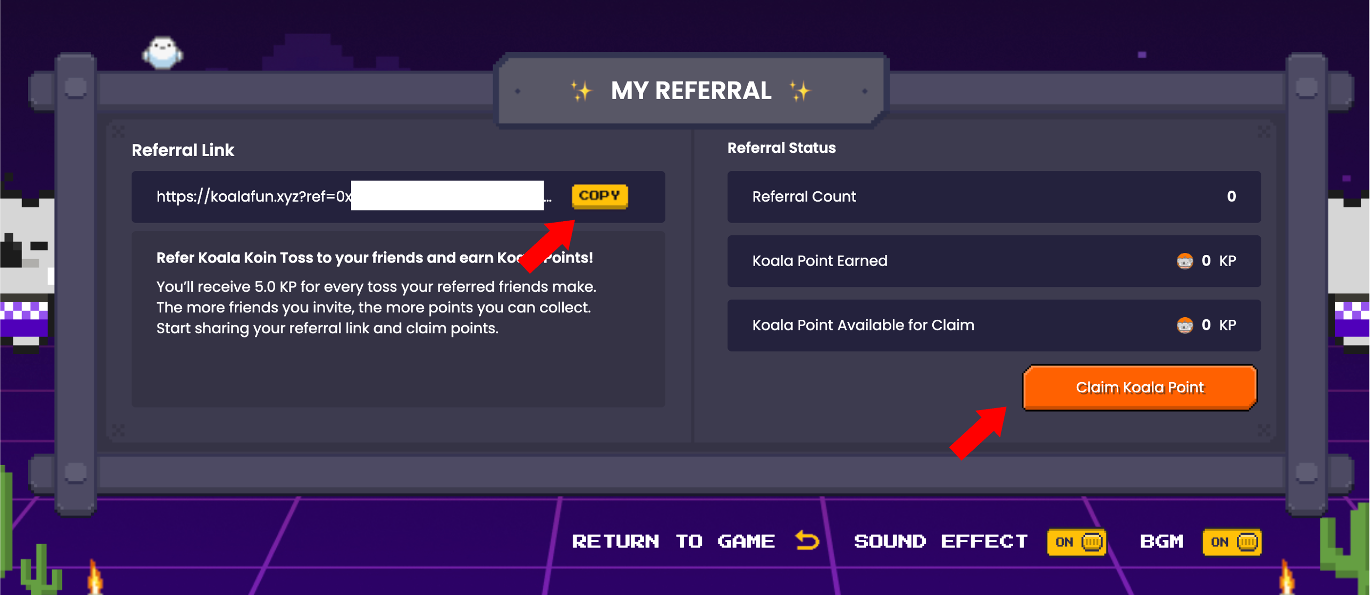 Koala Koin Toss Referral 2